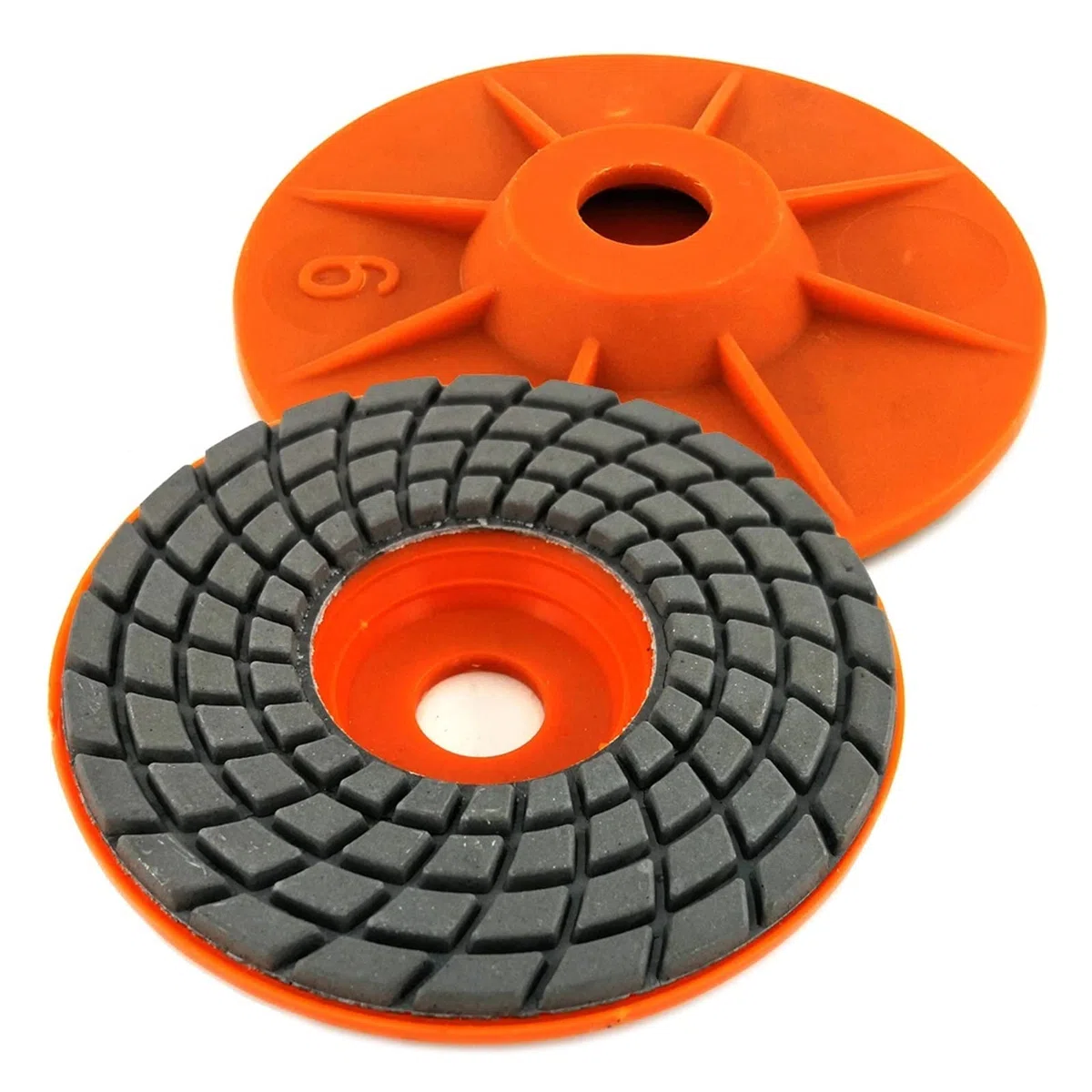 yaoqijie 7 sztuk/zestaw 100mm diamentowa nakładka polerska 4 Cal mokre elastyczne granitowe tarcze polerskie betonowa podłoga marmurowe tarcze szlifierskie ZJ06 lasting (Size : 2, Color : 7 PCS_4 IN